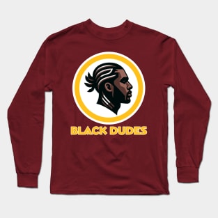 Washington Black Dudes Redskins Long Sleeve T-Shirt